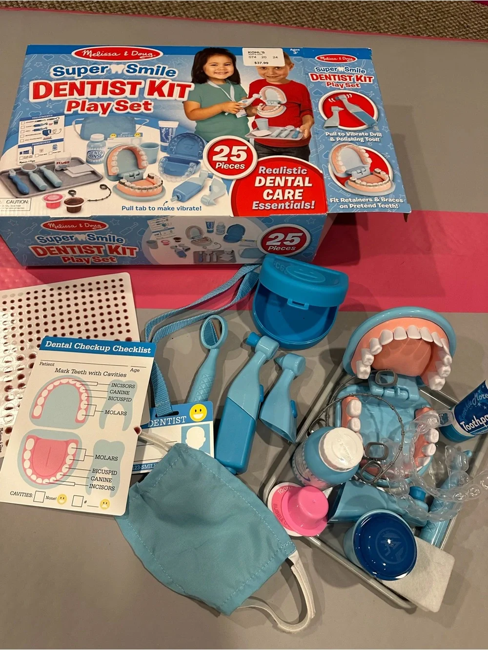 Melissa & Doug Super Smile Dentist Kit Play Set!